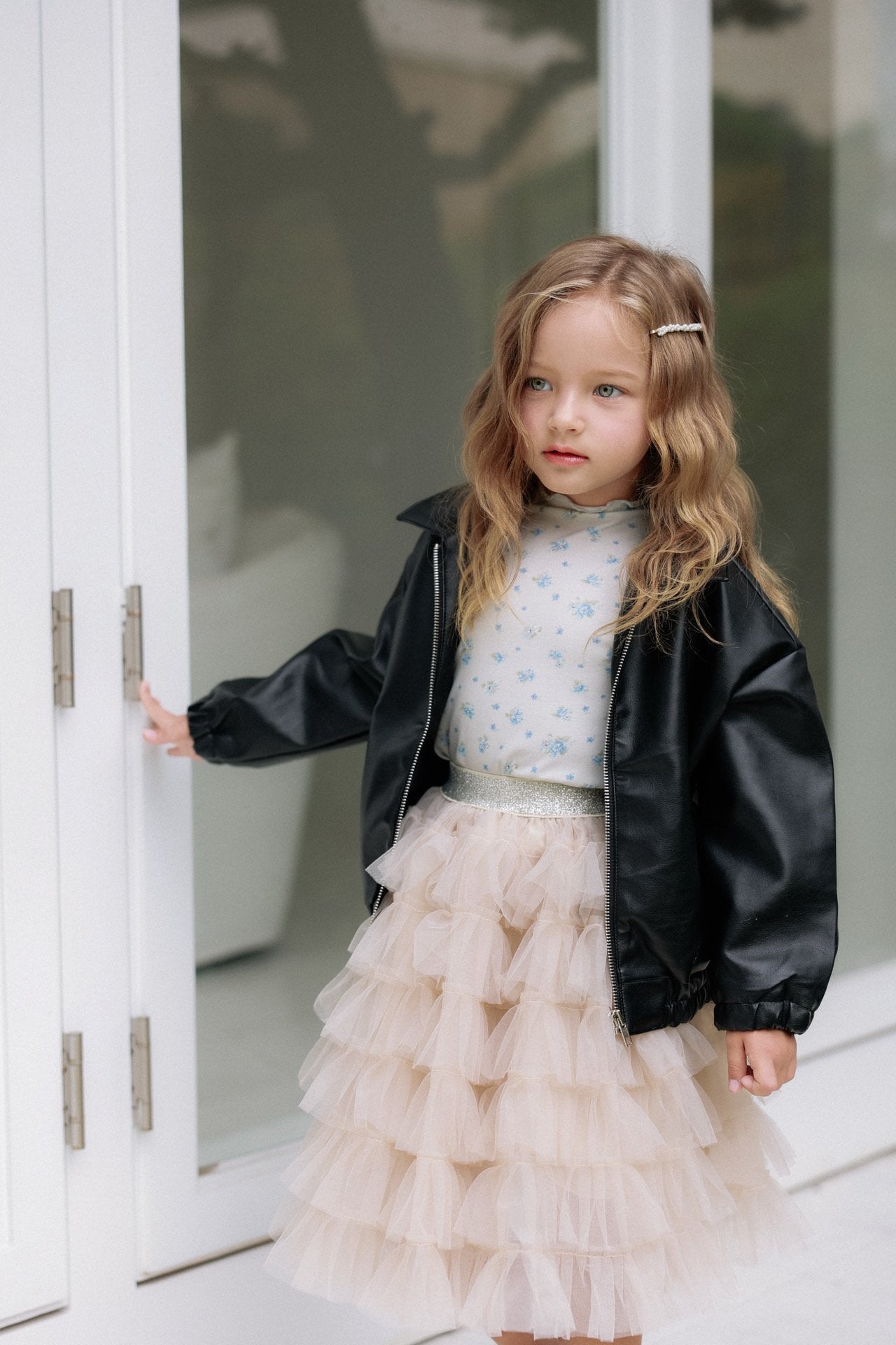 ［azalea］Pie leather jacket (kids)