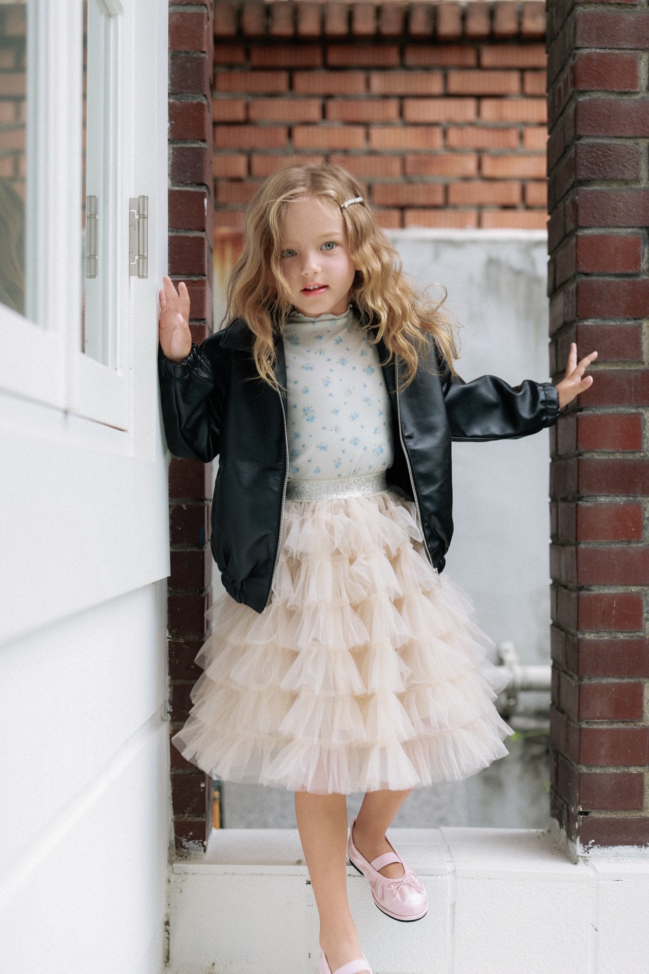 ［azalea］Pie leather jacket (kids)