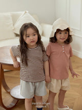 ［LINDO］Lilly button tee