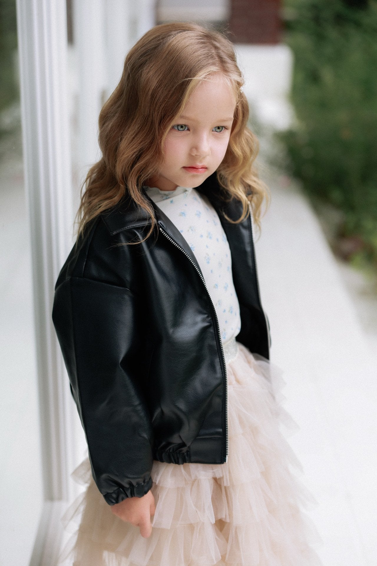［azalea］Pie leather jacket (kids)