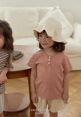 ［LINDO］Lilly button tee