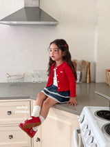 ［second moment］Cherry cardigan & camisole set