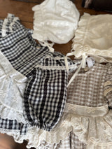 ［marron］Ribbon lace bonnet
