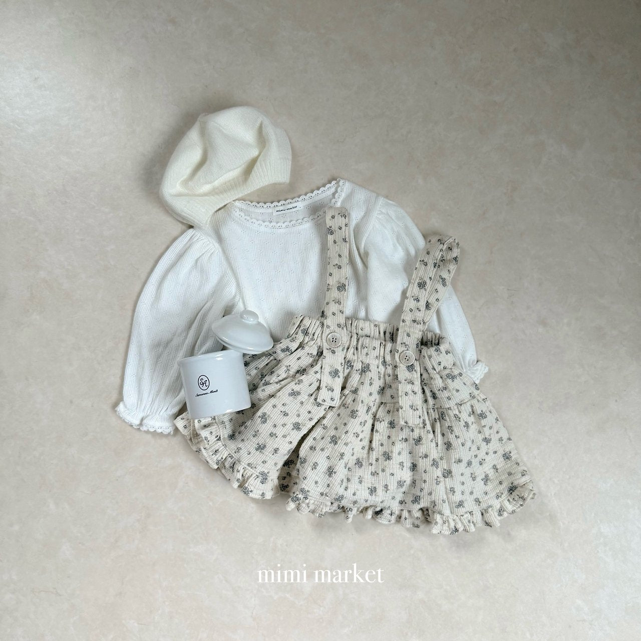 ［mimi market］Lily suspender skirt