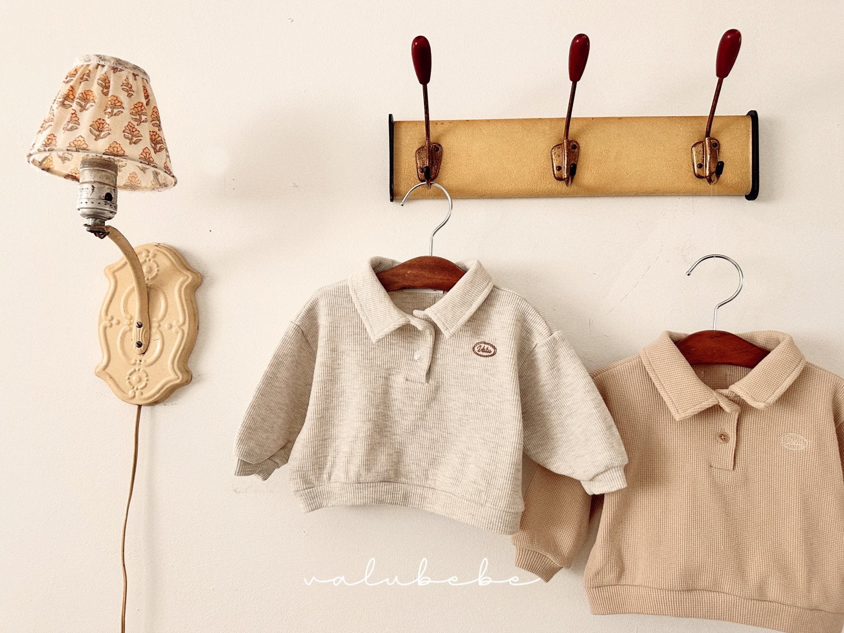［valubebe］Waffle collar tee (baby & kids)