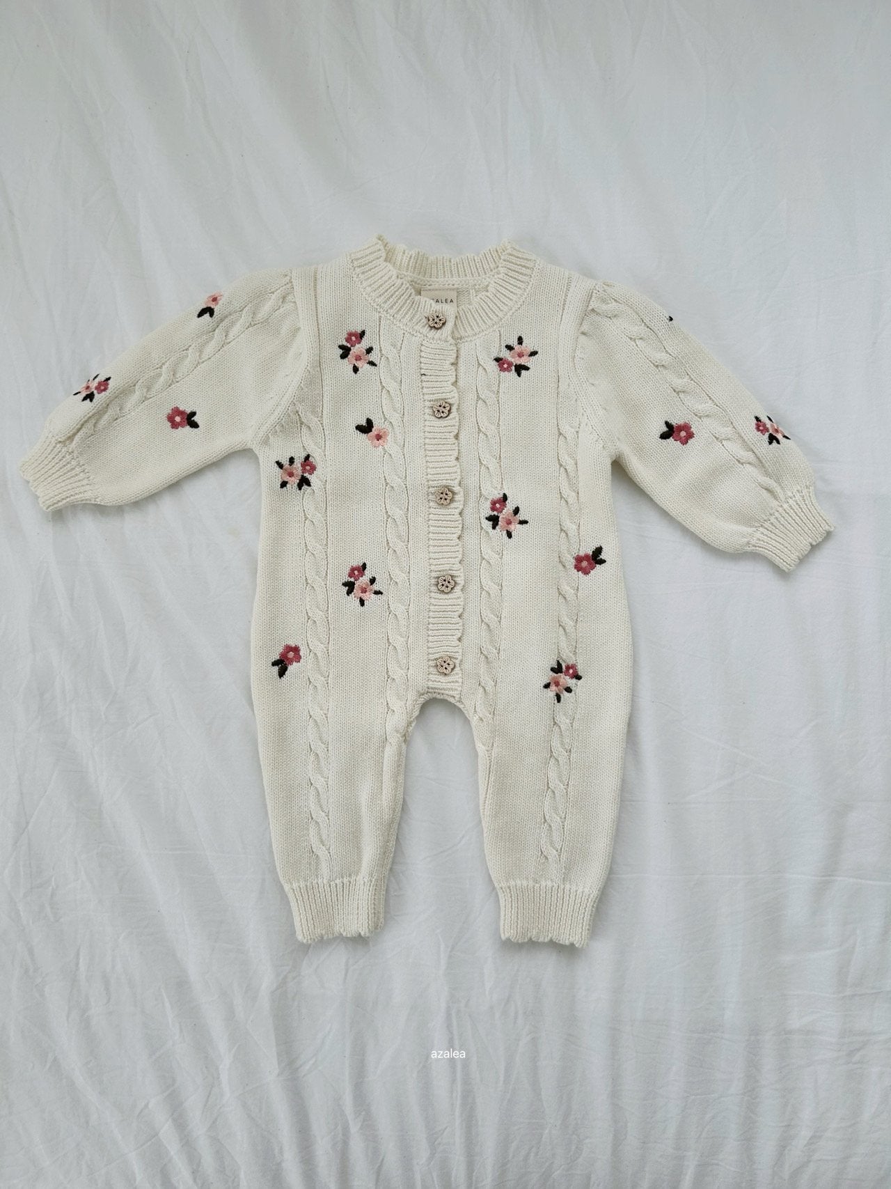 ［azalea］Love flower knit suit (baby)