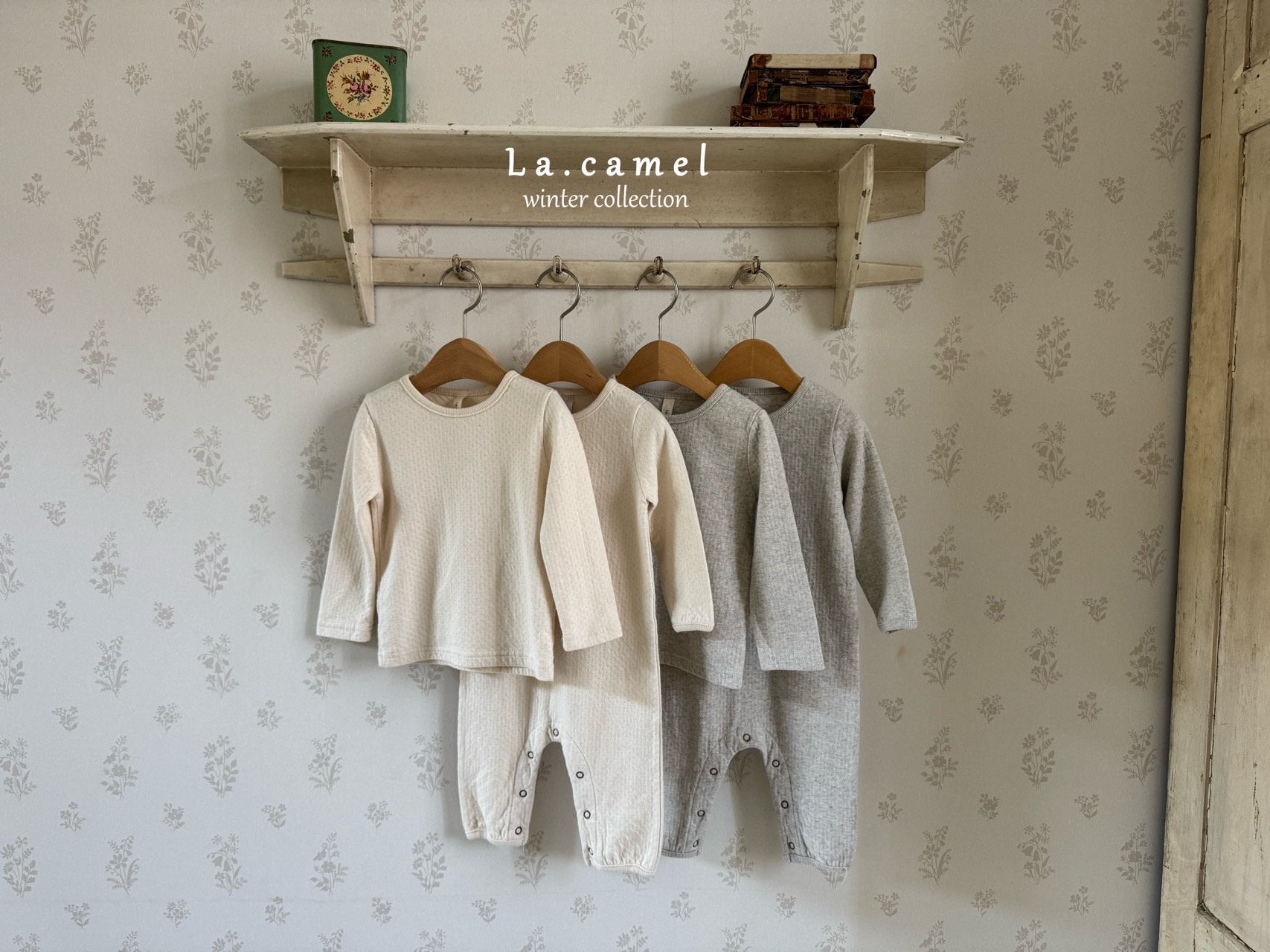 ［La.camel］Cottage eyelet suit