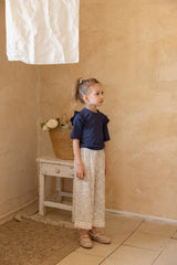 ［perrobebe］Manon wing tee (navy)