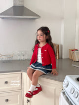 ［second moment］Cherry cardigan & camisole set