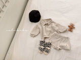［valubebe］Waffle collar tee (baby & kids)