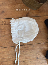［marron］Ribbon lace bonnet