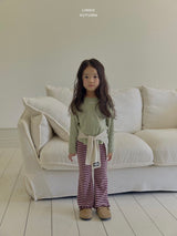 ［LINDO］Rib tie shawl cardigan