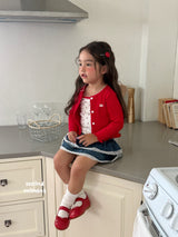 ［second moment］Cherry cardigan & camisole set