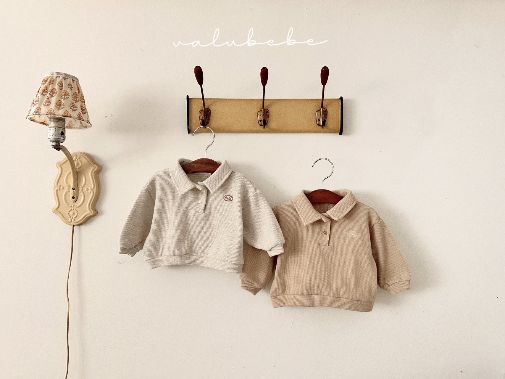 ［valubebe］Waffle collar tee (baby & kids)