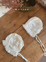 ［marron］Ribbon lace bonnet