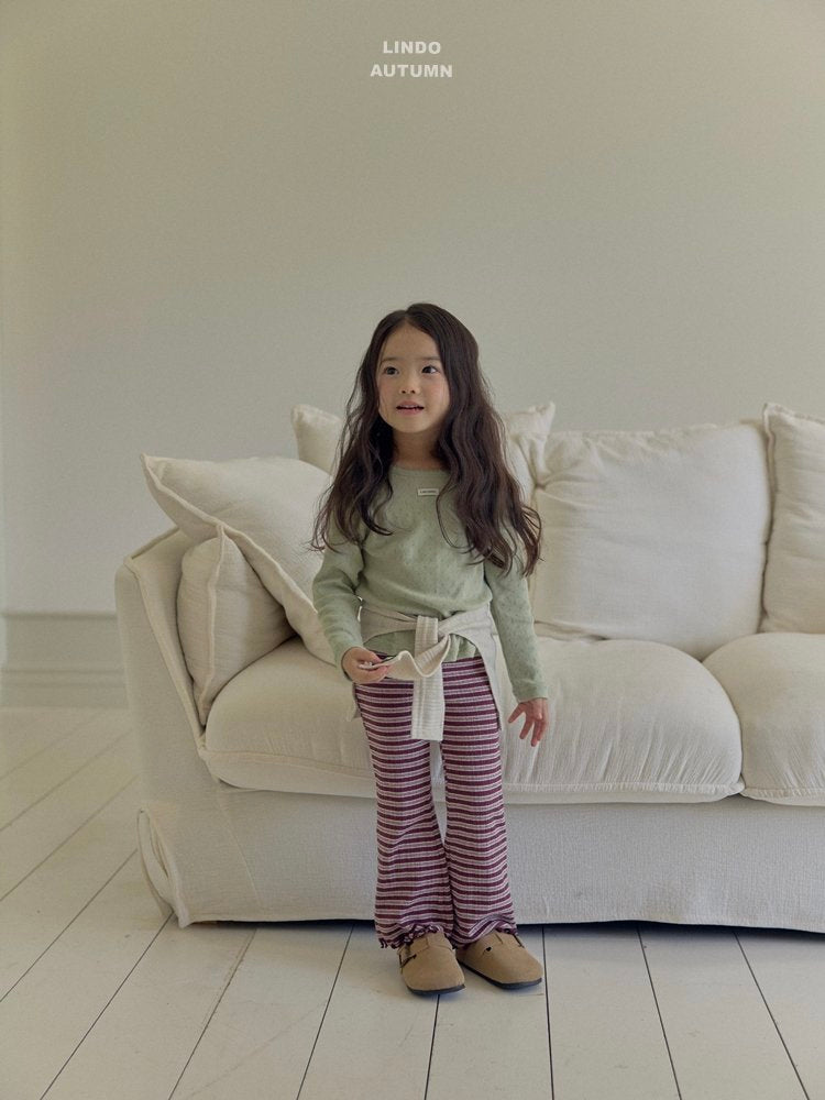 ［LINDO］Rib tie shawl cardigan