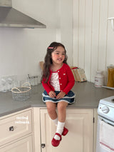 ［second moment］Cherry cardigan & camisole set