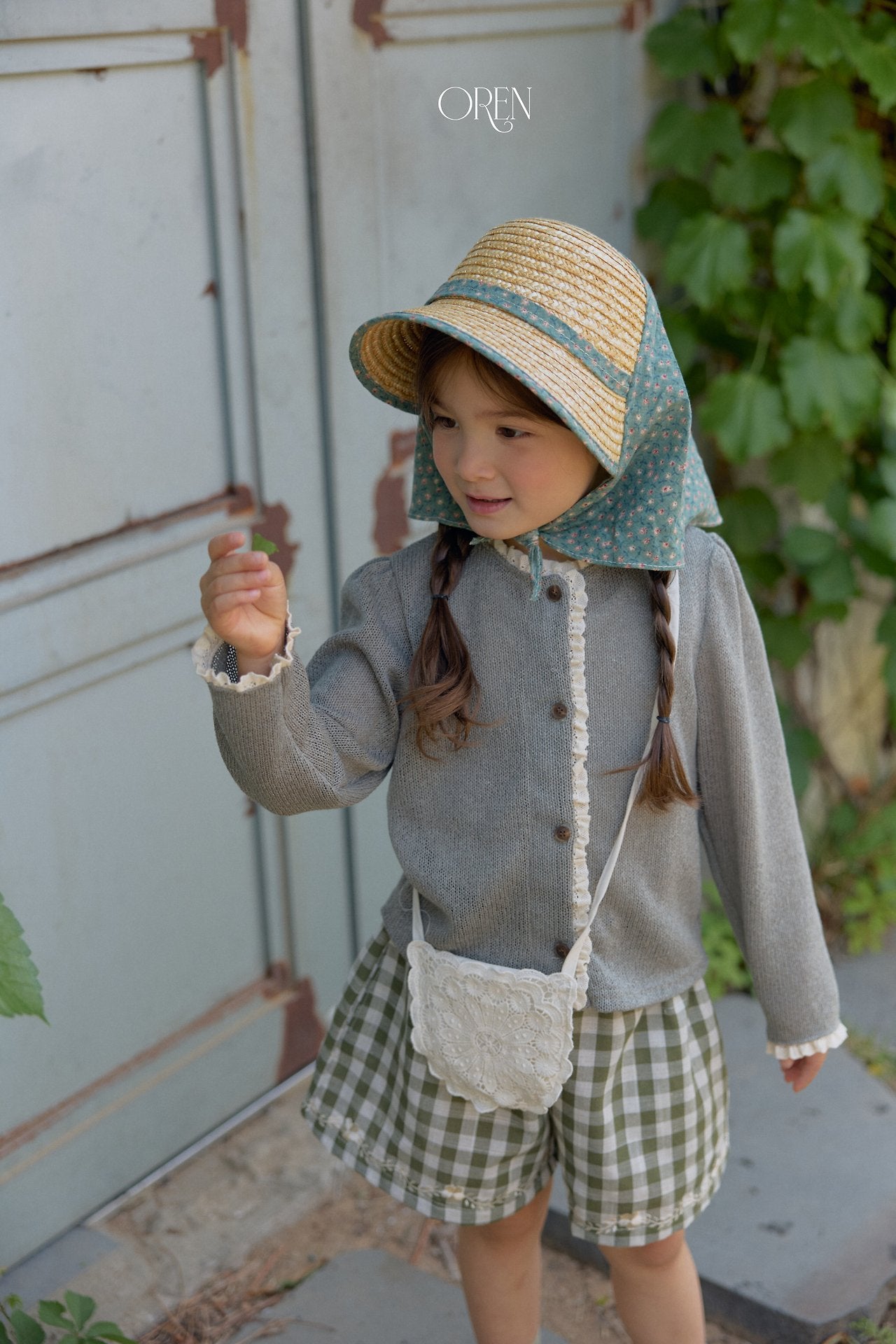 ［OREN］Soleil scarf rattan hat