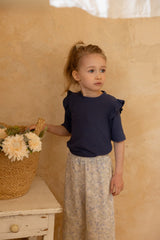 ［perrobebe］Manon wing tee (navy)