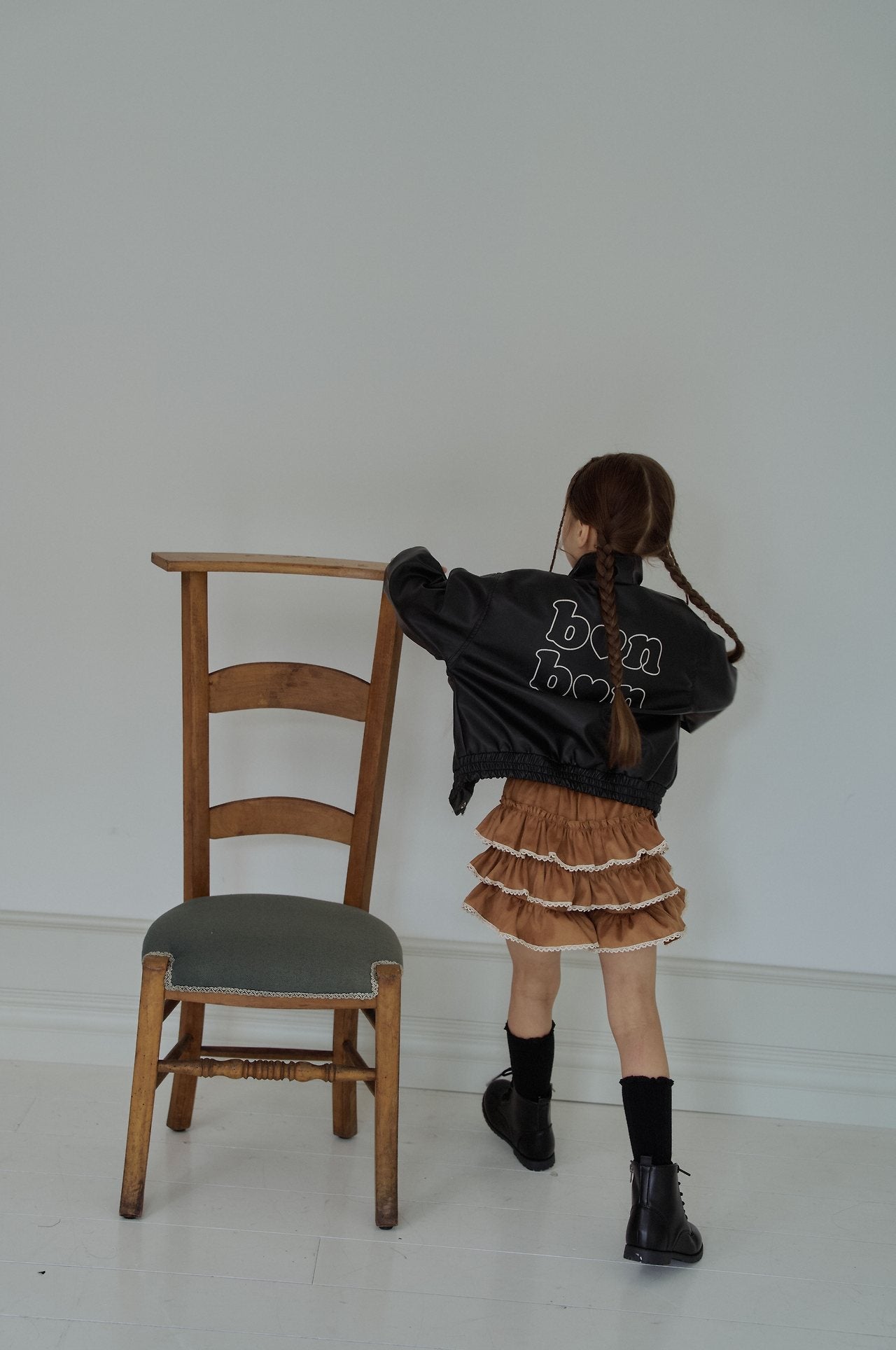 ［momo ann］Suede cancan pants
