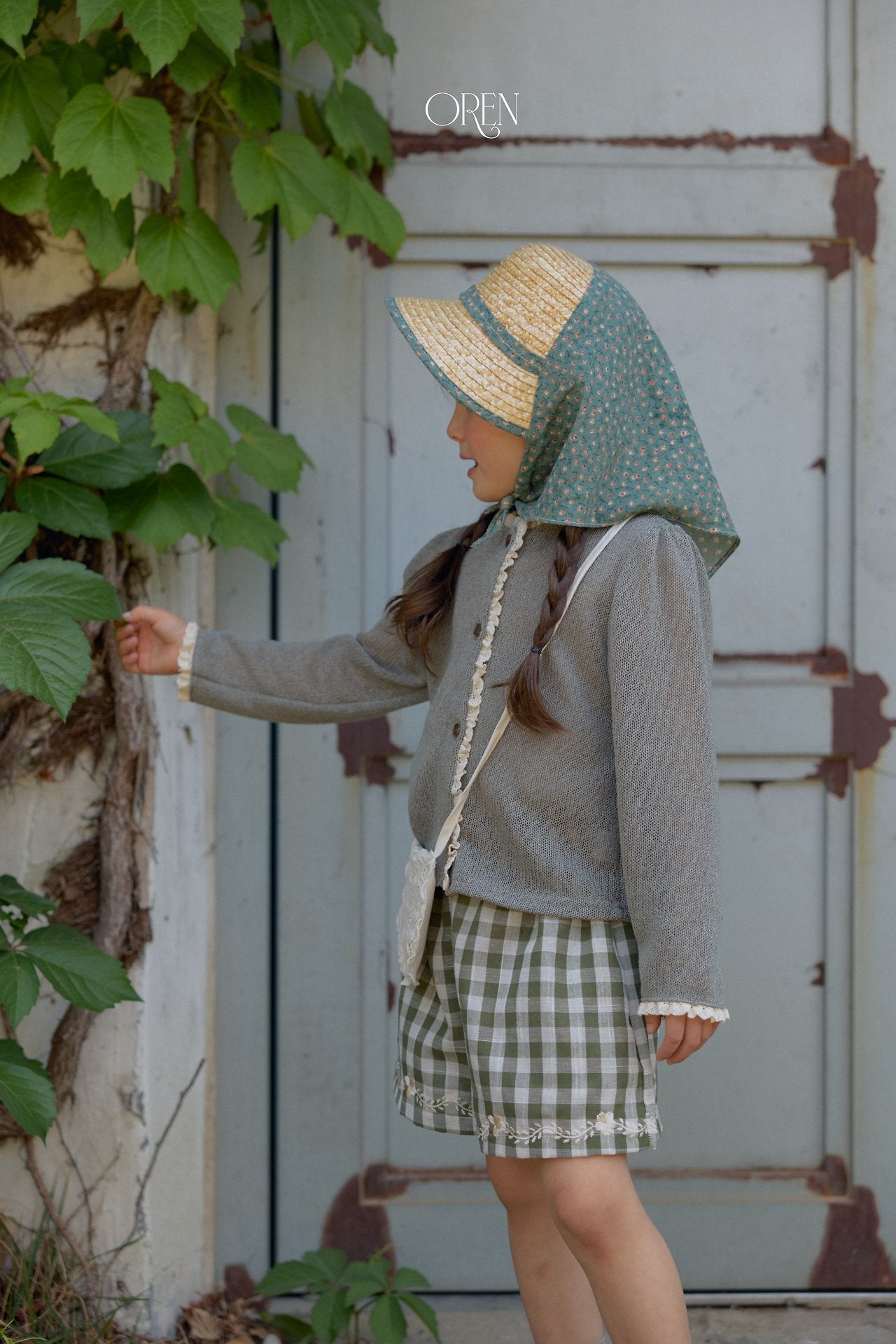 ［OREN］Soleil scarf rattan hat