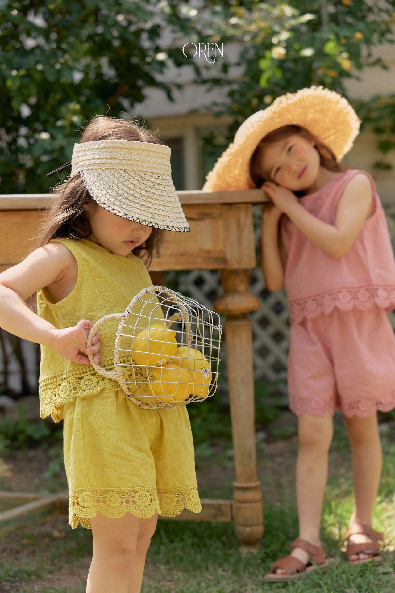 ［OREN］Petit chou raffia sun cap