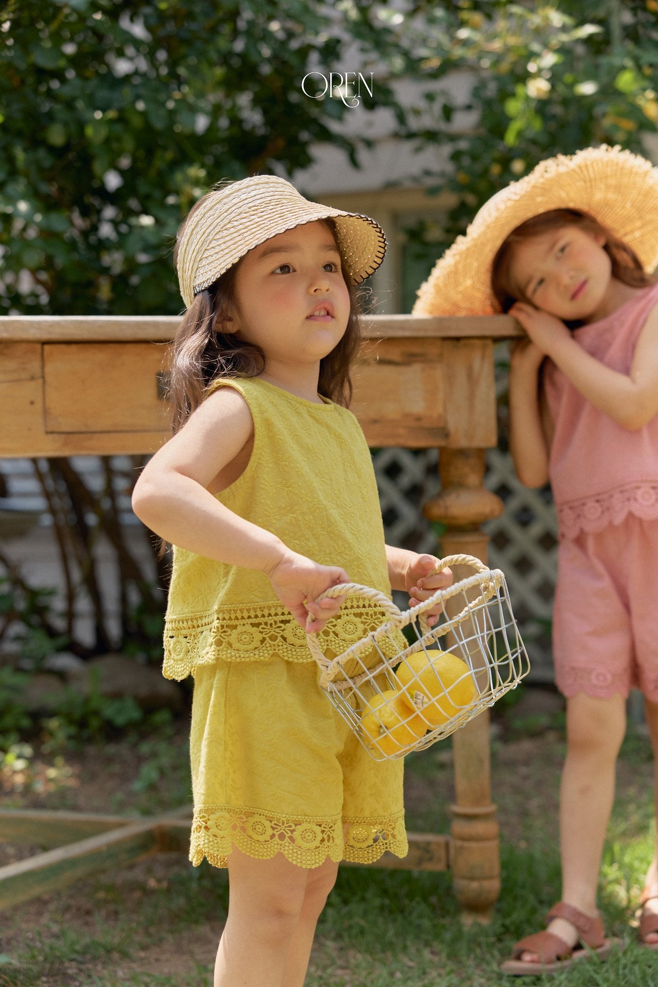 ［OREN］Petit chou raffia sun cap
