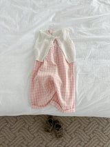 ［minirobe］Button knit vest