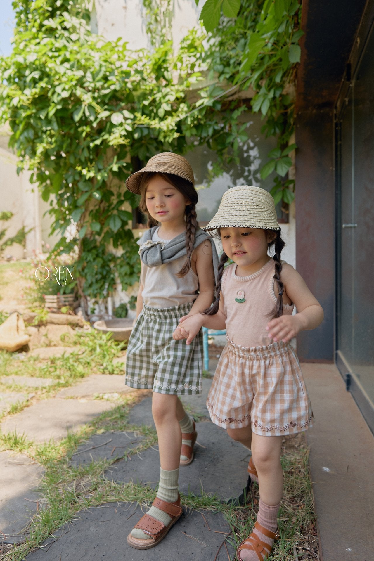 ［OREN］Petit chou raffia sun cap