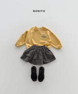 ［Bonito］Check cancan skirt
