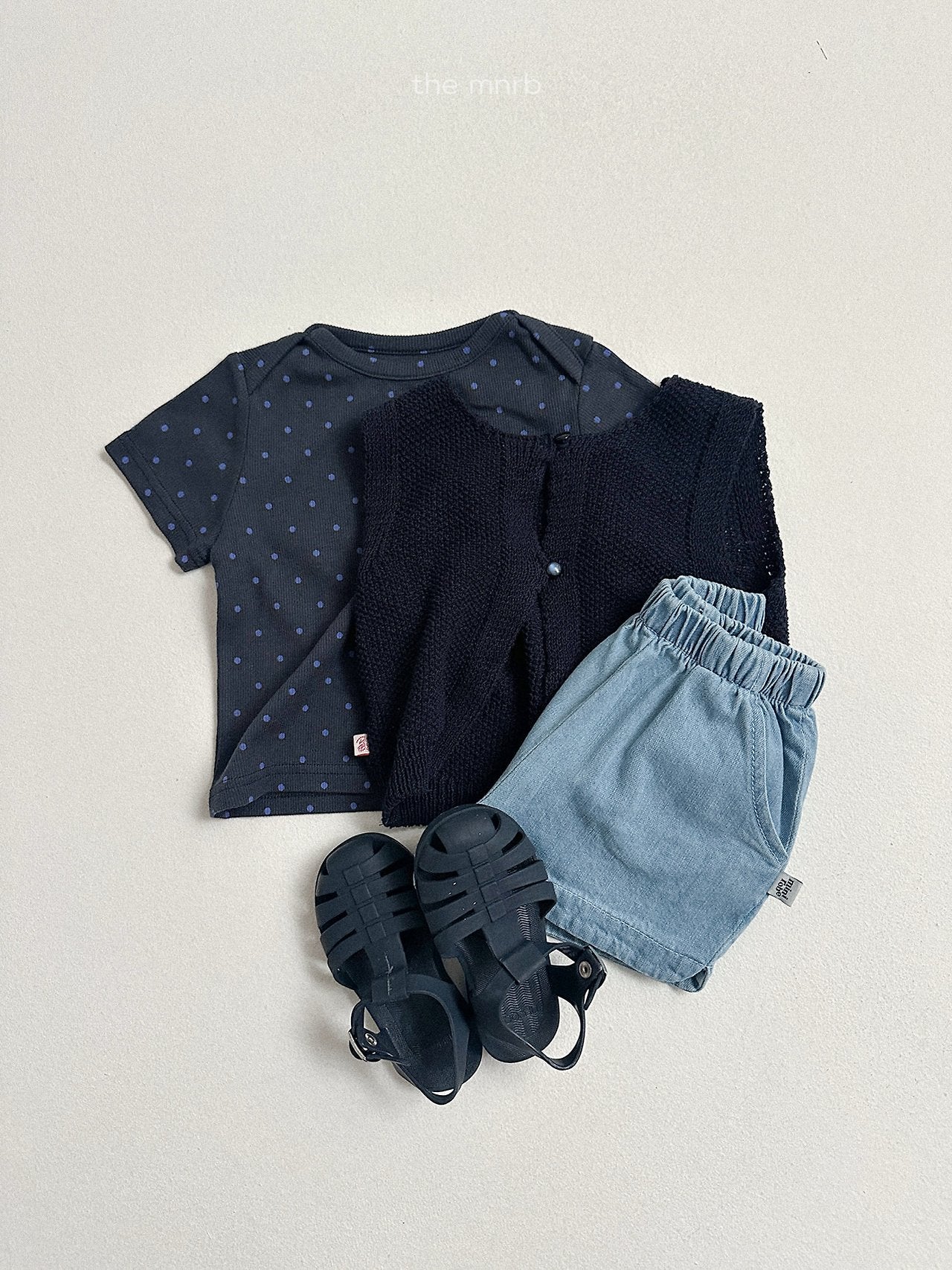 ［minirobe］Button knit vest