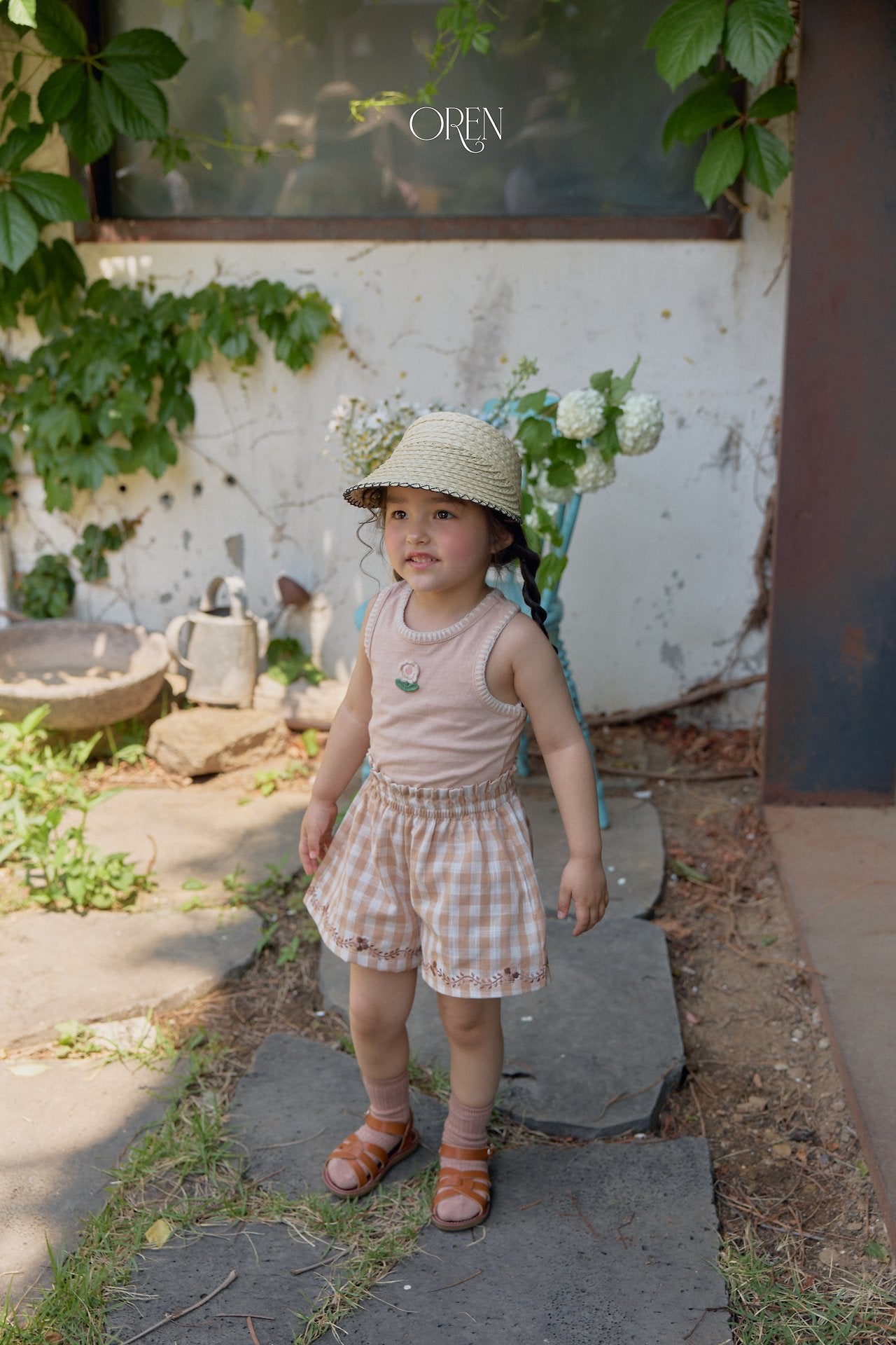 ［OREN］Petit chou raffia sun cap