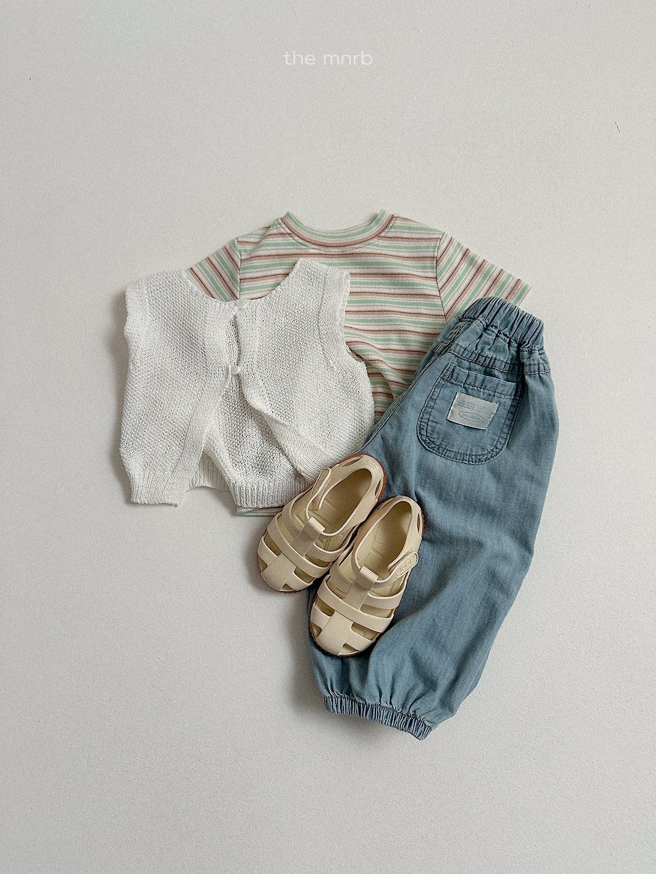 ［minirobe］Button knit vest