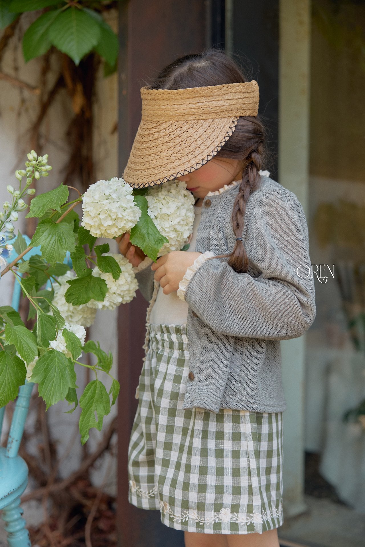 ［OREN］Petit chou raffia sun cap