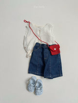 ［minirobe］Button knit vest