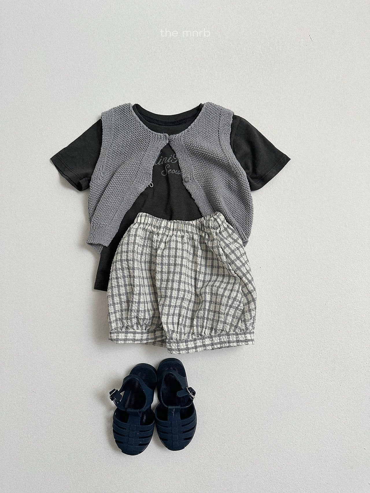 ［minirobe］Button knit vest