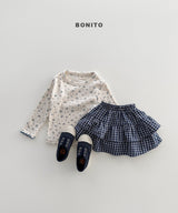 ［Bonito］Check cancan skirt