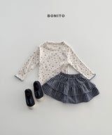 ［Bonito］Check cancan skirt