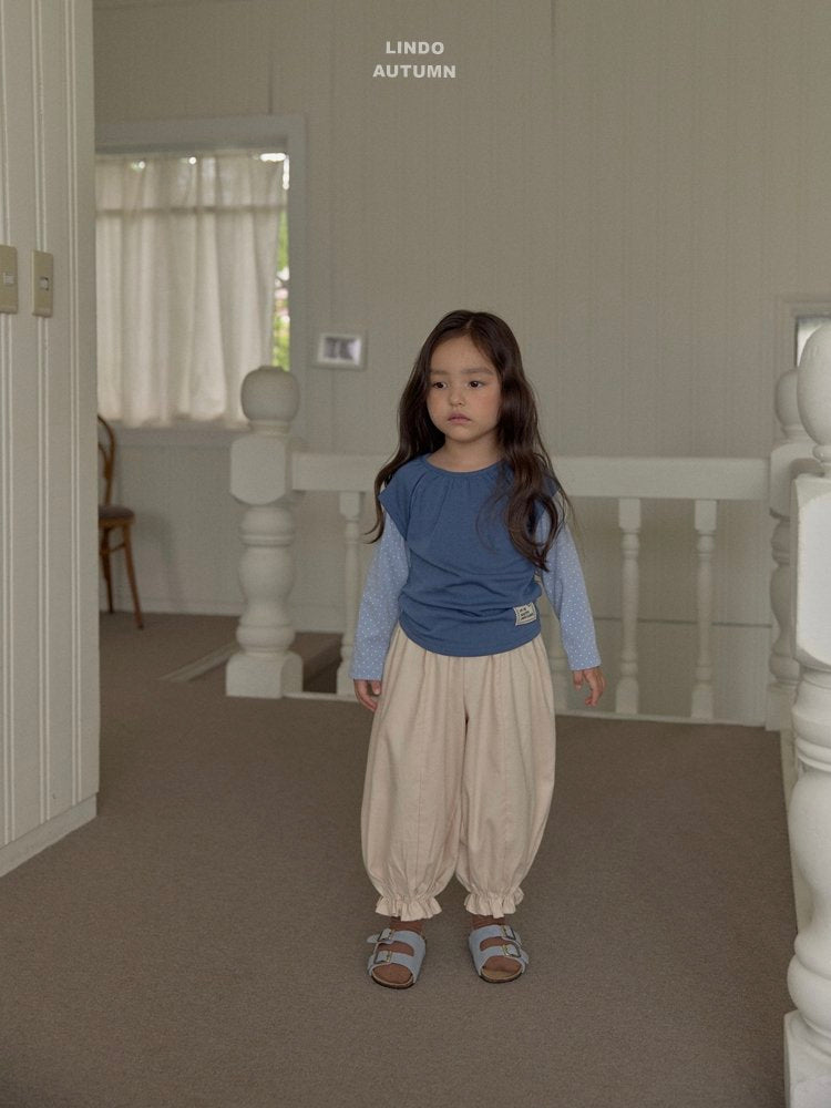 ［LINDO］Frill jogger pants