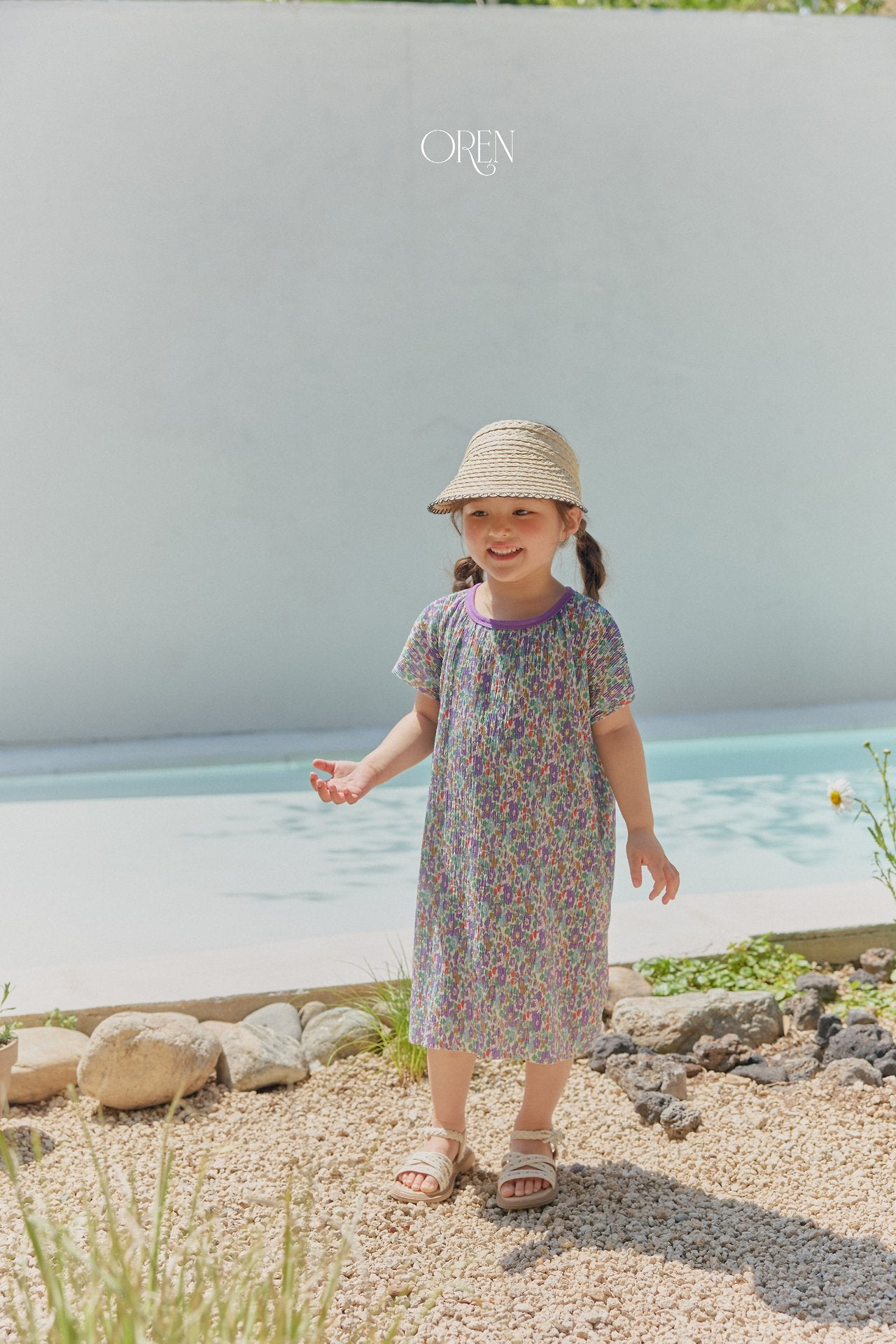 ［OREN］Petit chou raffia sun cap