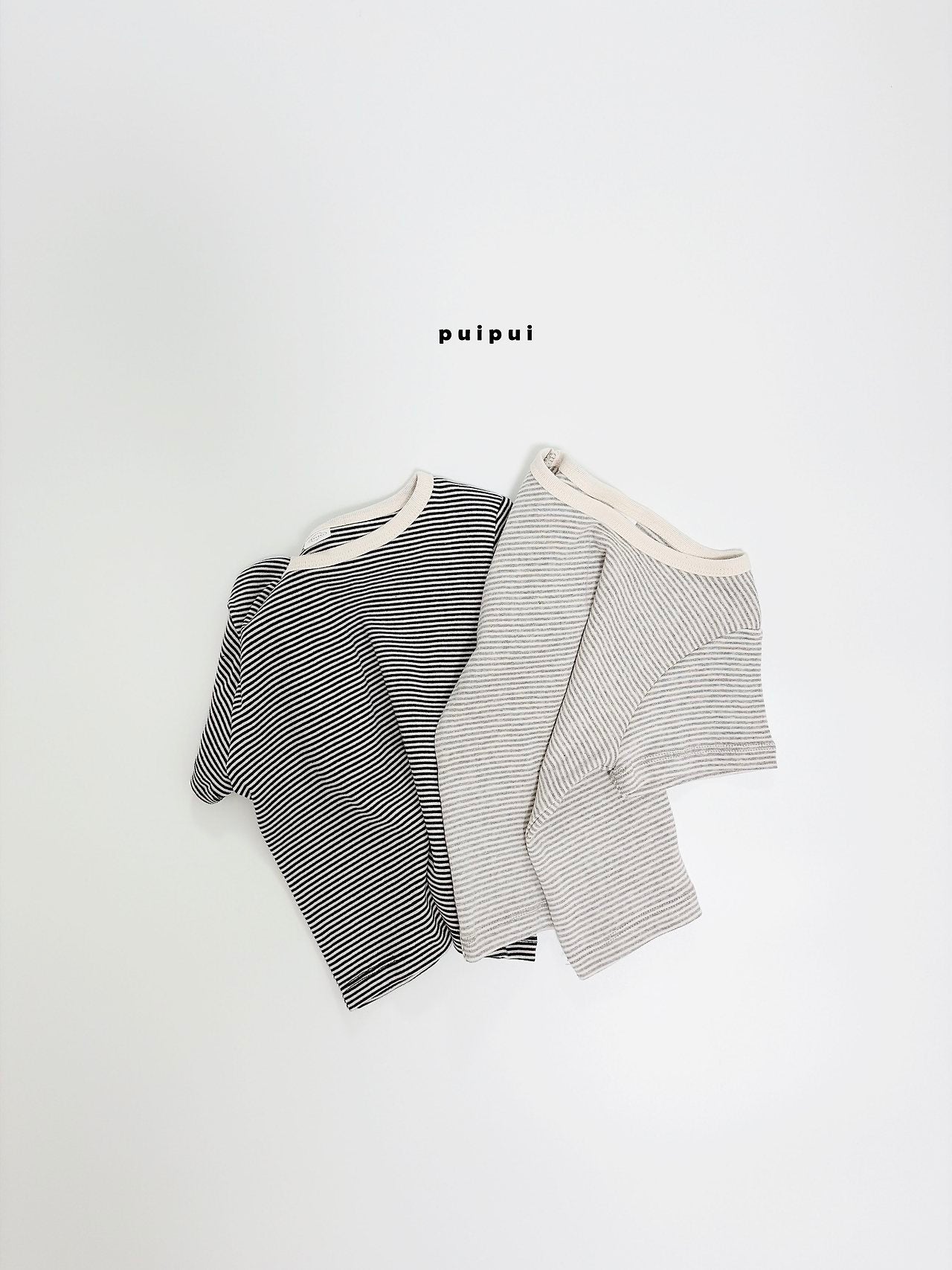 ［puipui］Music stripe tee