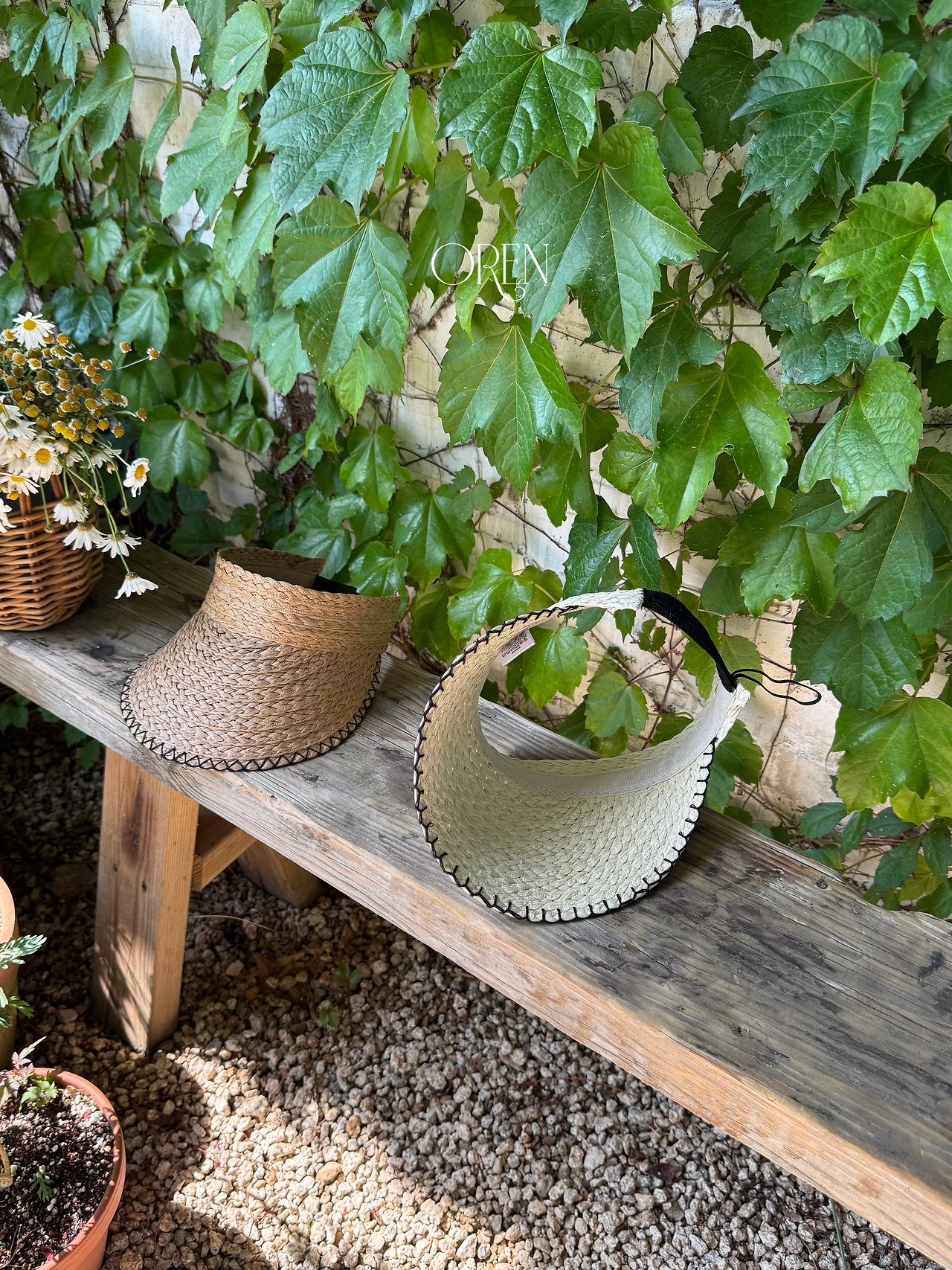 ［OREN］Petit chou raffia sun cap