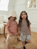 ［LINDO］Eyelet stripe tee
