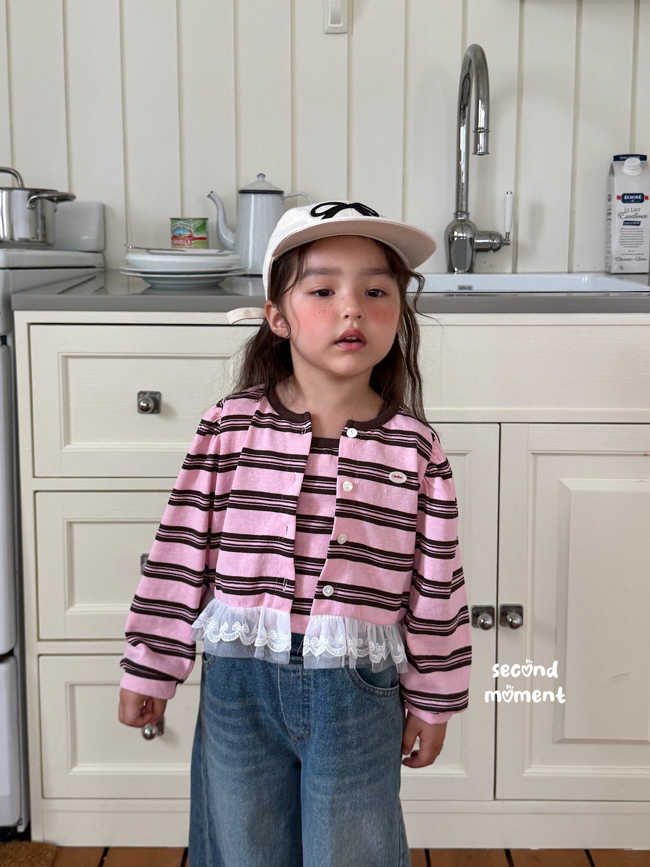 ［second moment］Blooming cardigan set