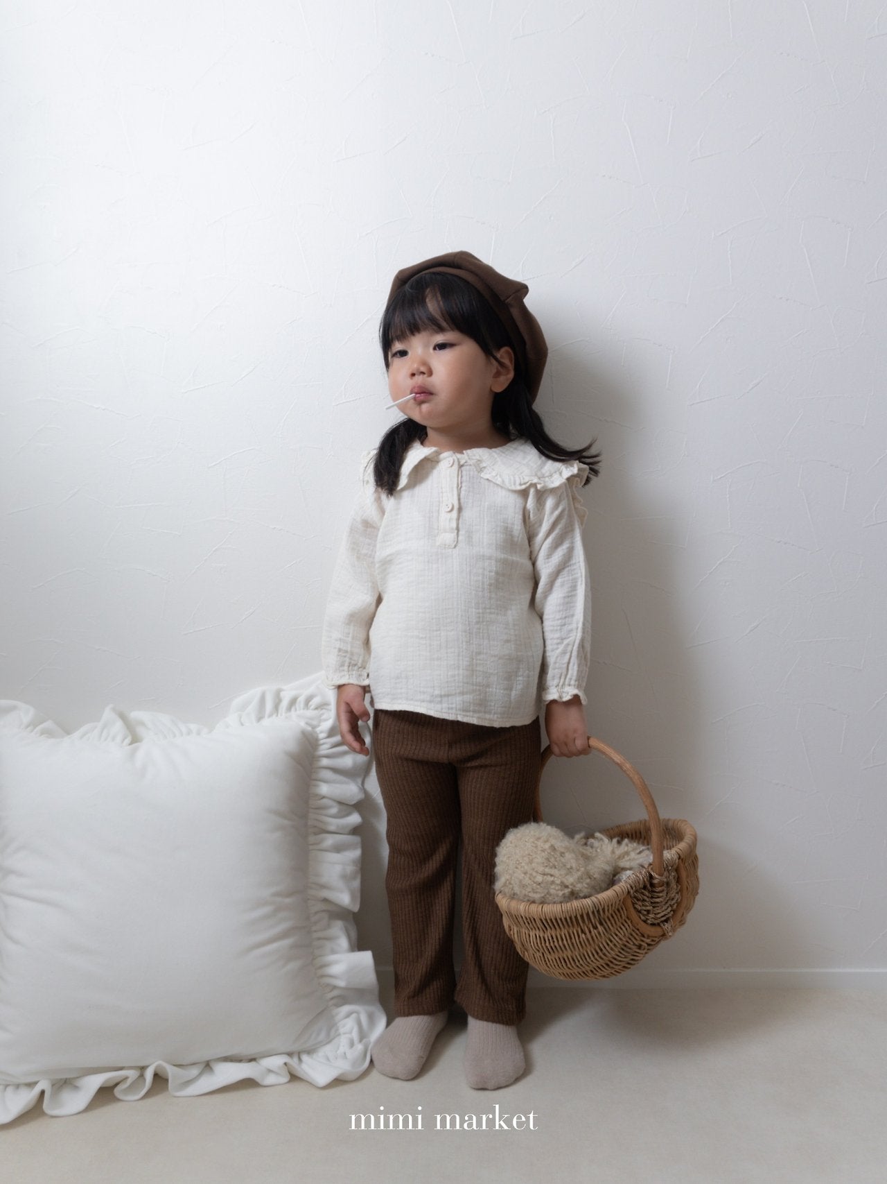 ［mimi market］Clay rib leggings