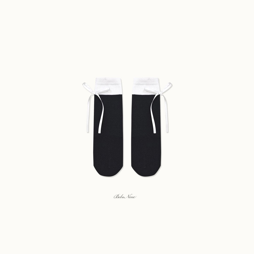 ［bebenine］Nine Ribbon Knee Socks Set