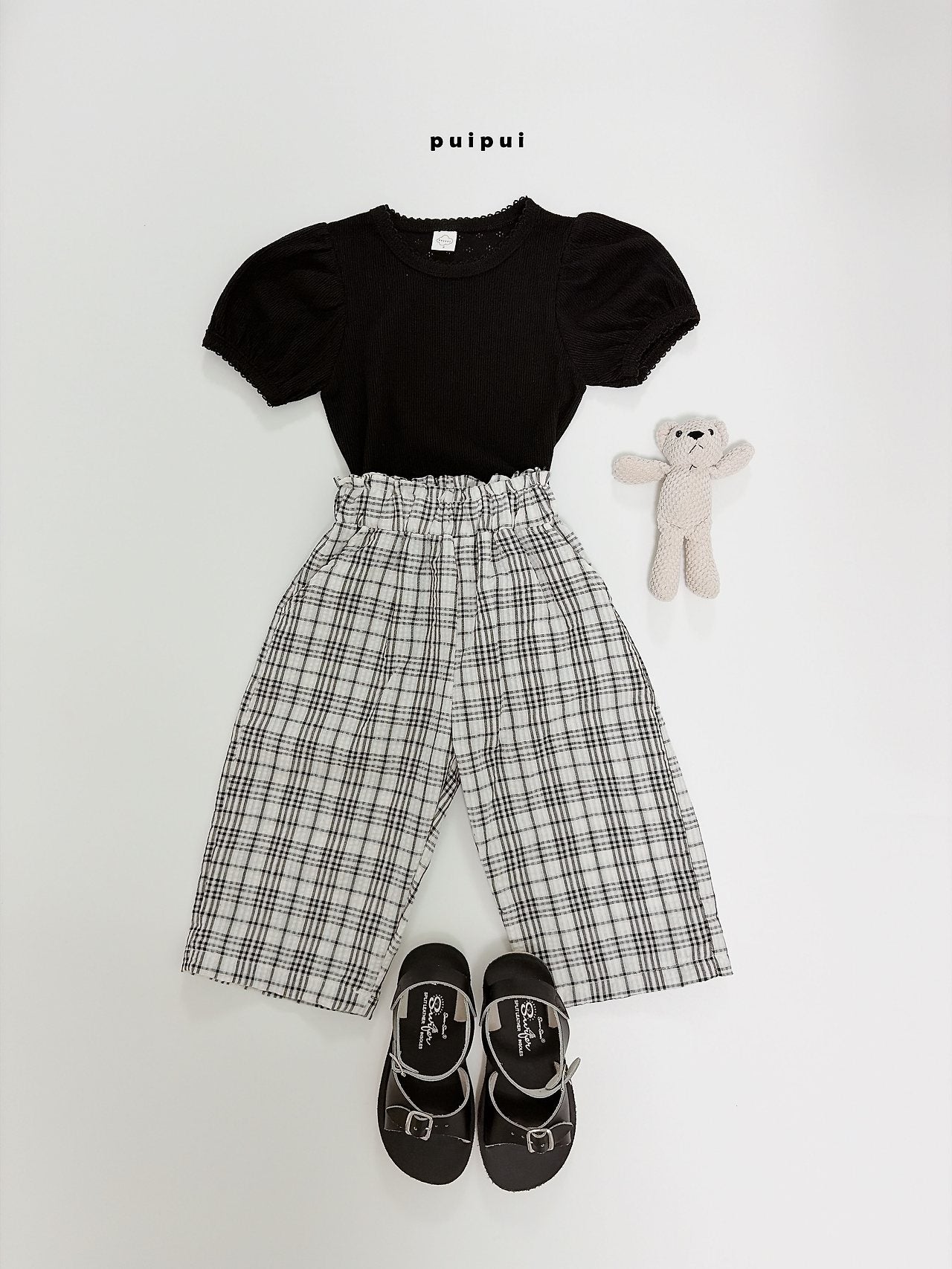 ［puipui］Brody check pants