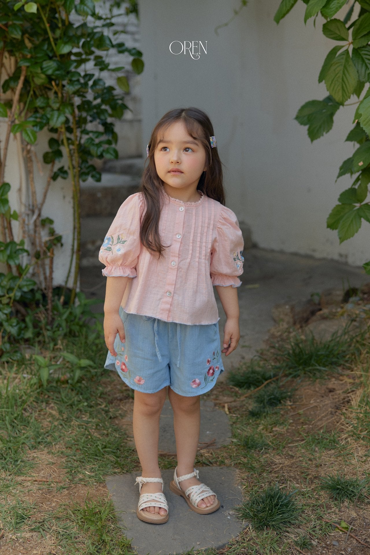 ［OREN］Rosse denim short pants