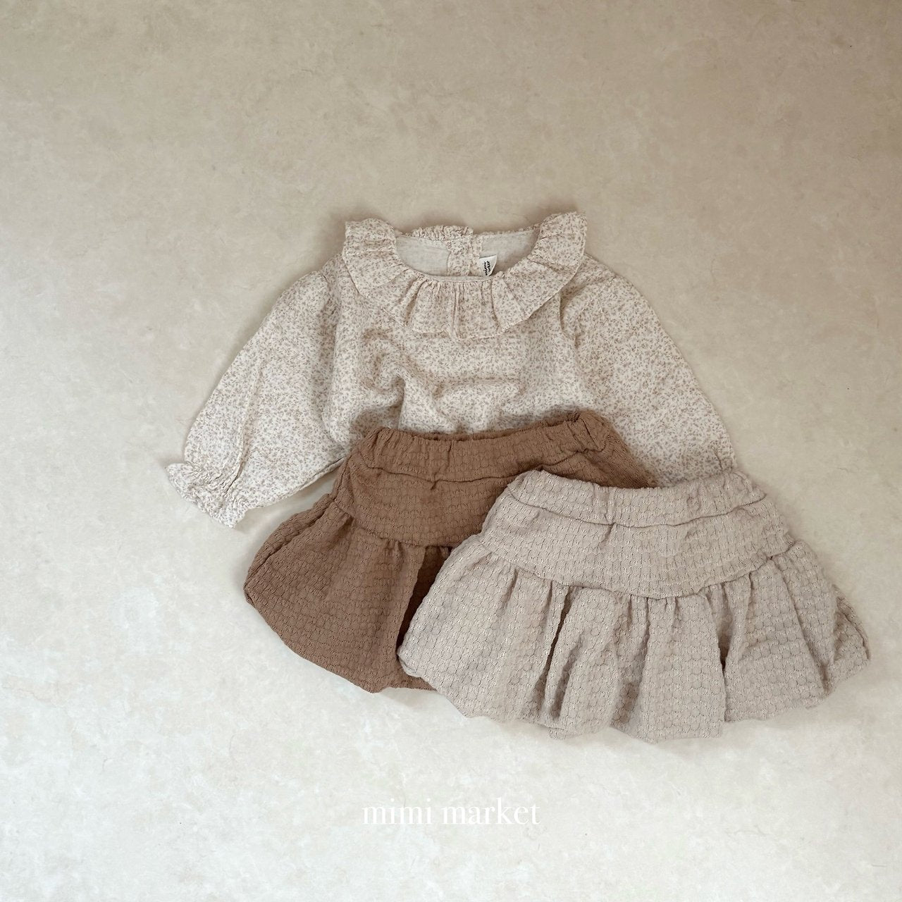 ［mimi market］Knit balloon skirt