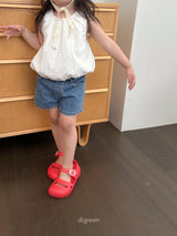 ［digreen］Mary shirring sleeveless blouse